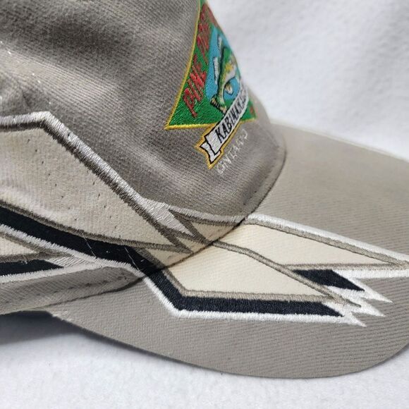 Vintage Pine Portage Lodge Hat Cap Beige Men's One Size Strapback Kabinakagami - Picture 5 of 9